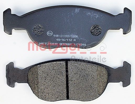 METZGER 1170390 Bremsbelagsatz, Scheibenbremse